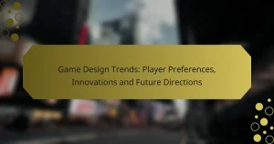 Game Design Trends: Player Preferences, Innovations and Future Directions