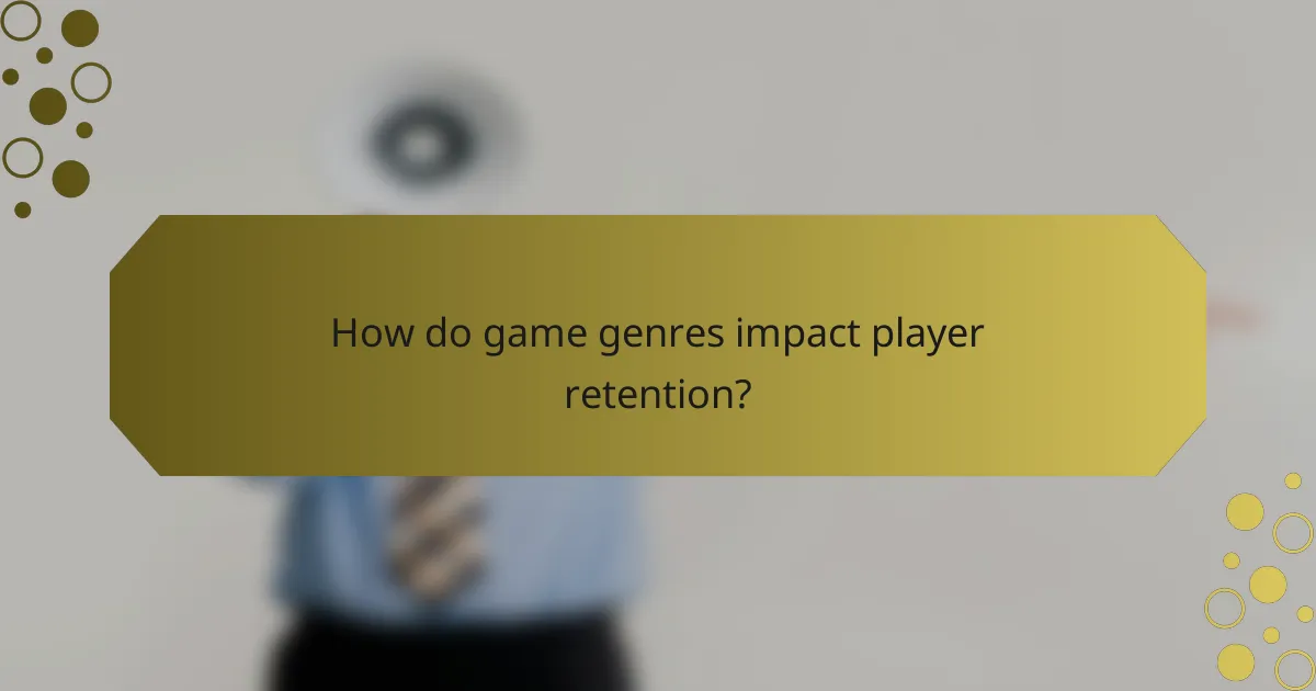 How do game genres impact player retention?