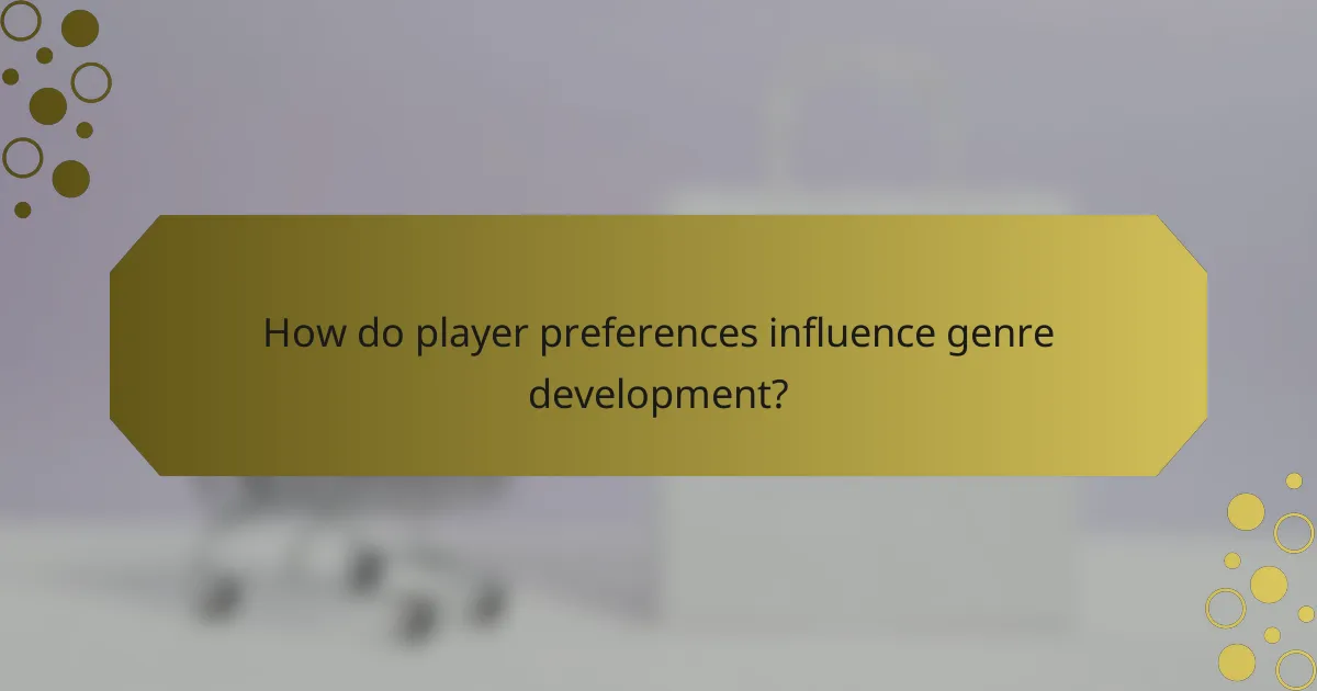 How do player preferences influence genre development?